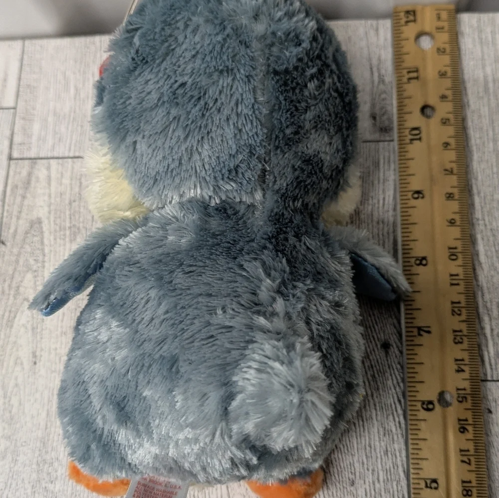 Ty fisher Plush Penguin Toy - Gray and Orange